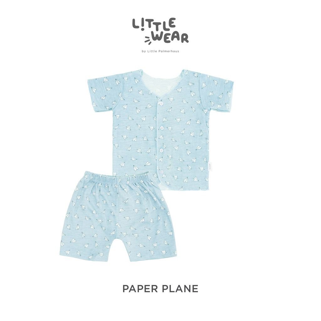 LITTLE PALMERHAUS SLEEVES LITTLE WEAR / PIYAMA / SETELAN BAYI