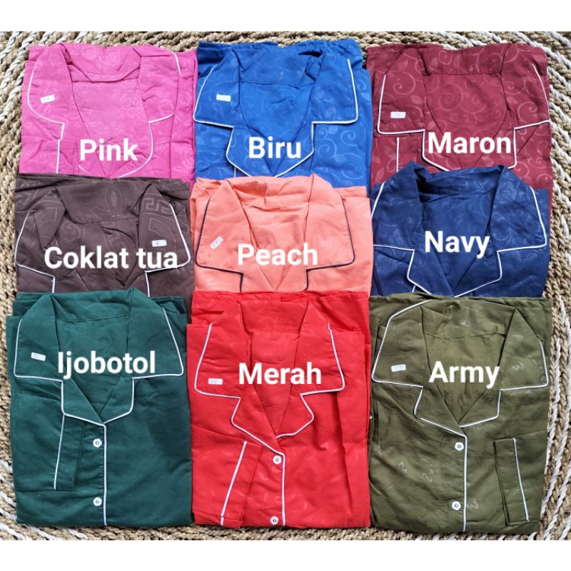 PIYAMA KATUN EMBOS PP / BAJU TIDUR WANITA