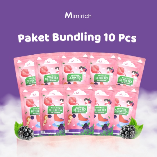 

Paket Bundling 10 Pcs Mimirich Slimming Tea Blackcurrant / reseller package for mimirich detox tea / sharing package