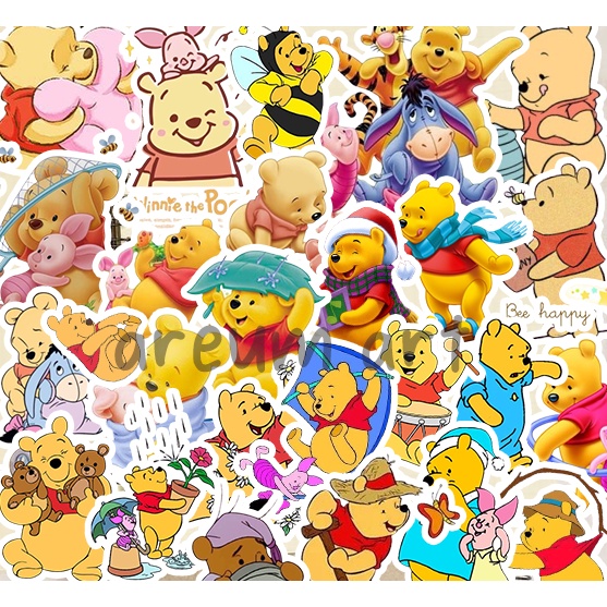 

50PCS STICKER POOH WATERPROOF CUTE
