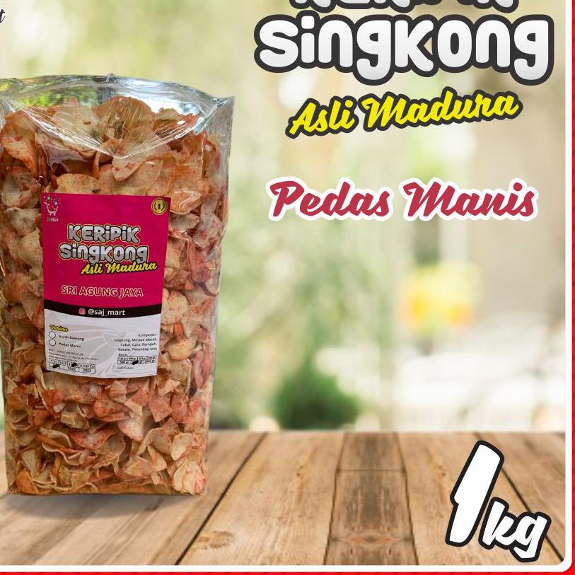

GRATIS ONGKIR✅Kripik Singkong Super Empuk asli Madura 1.000gr|KD6