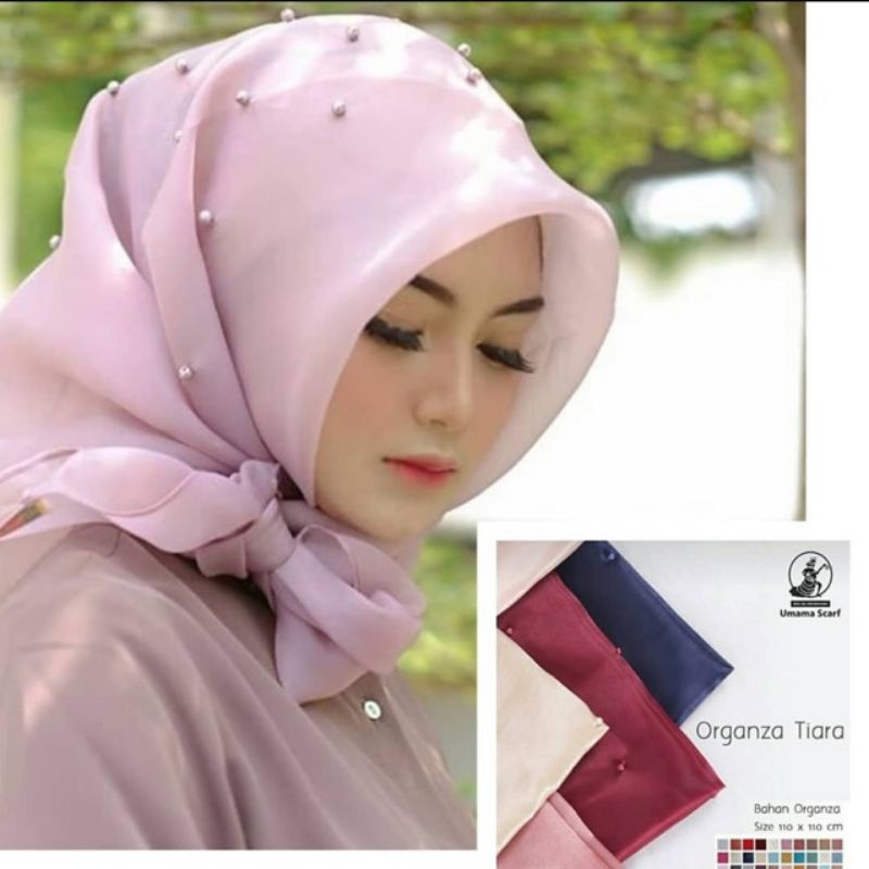 Hijab Organza Tiara Umama Scarf 110 x 110