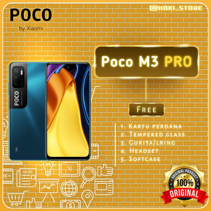 POCO M3 PRO 5G [4GB+64GB] & [6GB+128GB] GARANSI RESMI XIAOMI INDONESIA