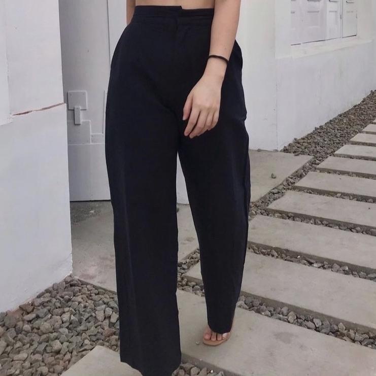 Penawaran Spesial--Celana kulot linen highwaist 2239 Linen import | celana kulot wanita