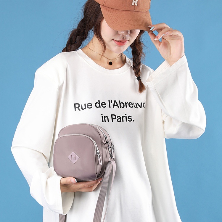TAS SELEMPANG WANITA KECIL IMPORT ABSECA ANTI AIR UNGU LILAC TA661P5 PREMIUM SLING BAG CEWEK KEKINIAN REMAJA KOREA FASHION MURAH BRANDED SIMPLE LUCU CASUAL