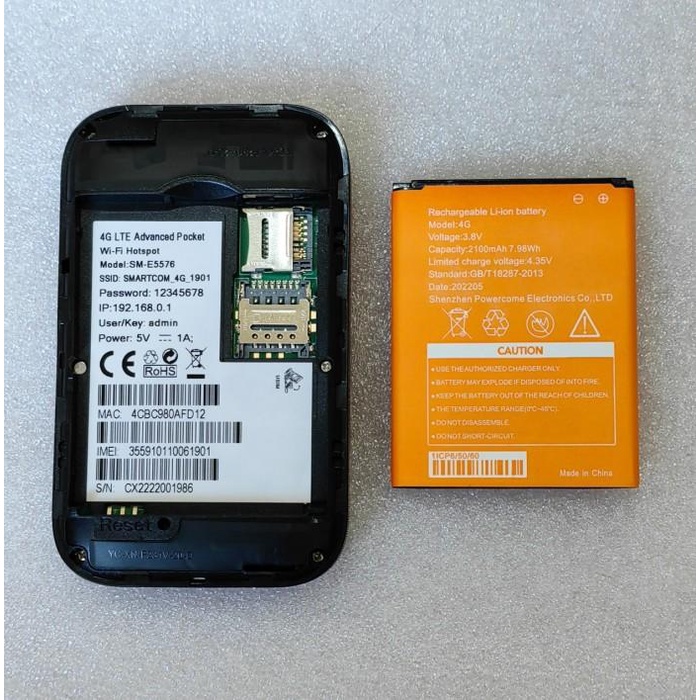 MODEM WIFI MIFI 4G LTE E5576 E 5576 Unlock All Operator not HUAWEI
