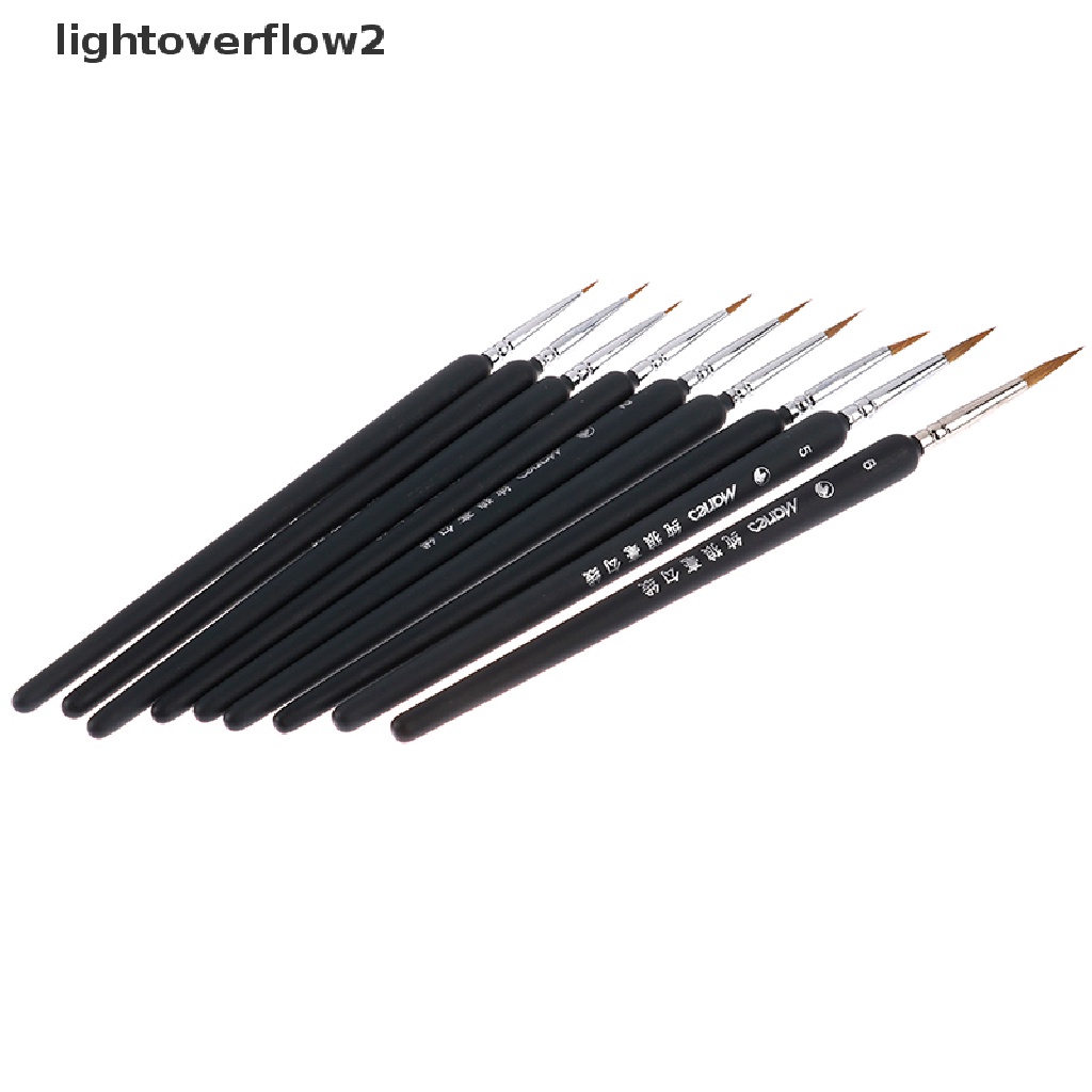 (lightoverflow2) 9pcs / set Kuas Lukis Cat Air / Minyak / Akrilik  (ID) Buku Novel Dewasa Dalam Bahasa Mandarin