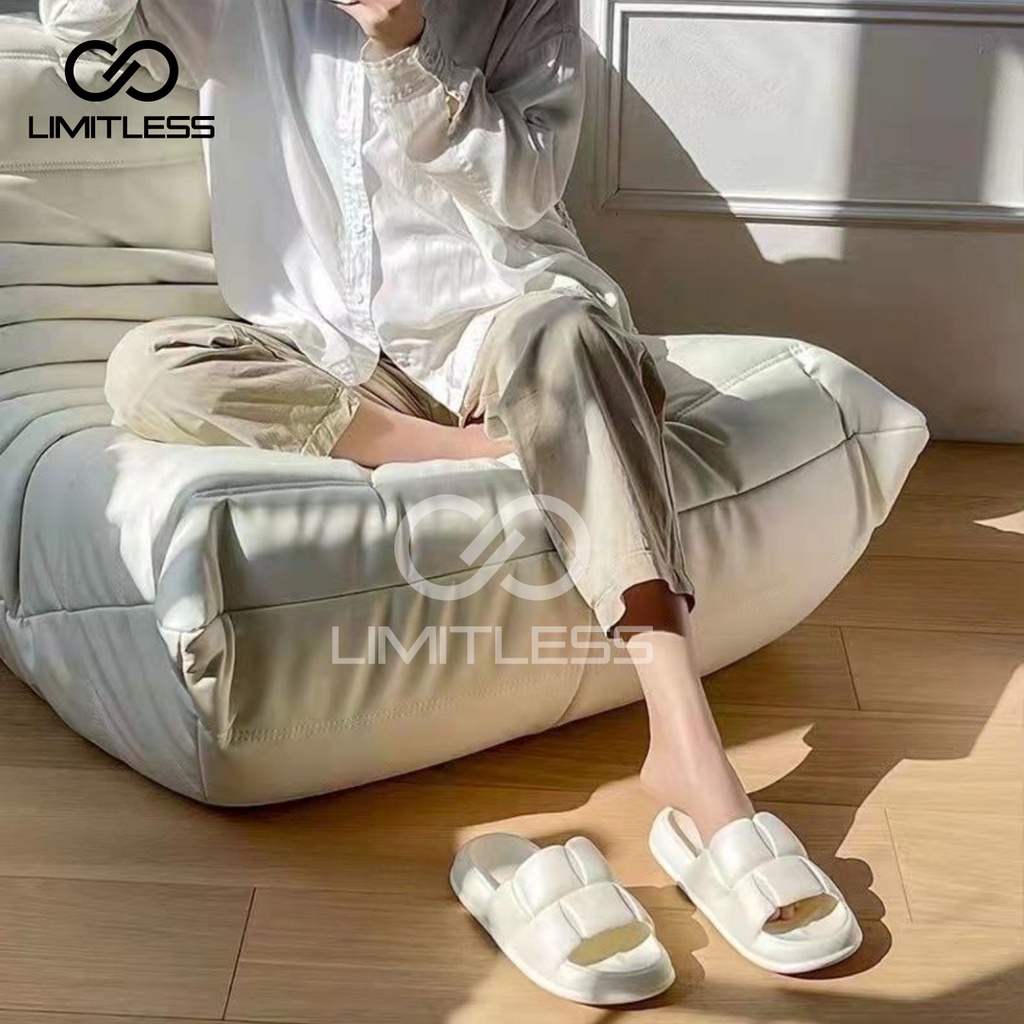 Sandal Slip On Wanita Comfortable Kekinian Sendal Slop Cewek Korean Style Sandal Rumah Wanita Nyaman Extralight Phylon