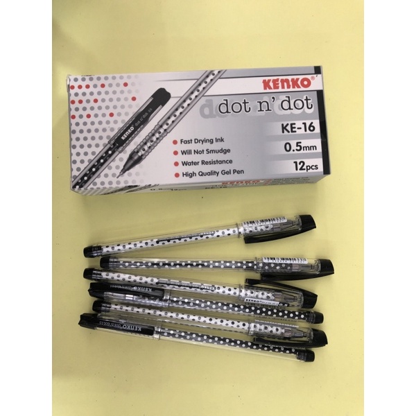 

bolpen kenko KE-16 hitam 0.5mm isi 12