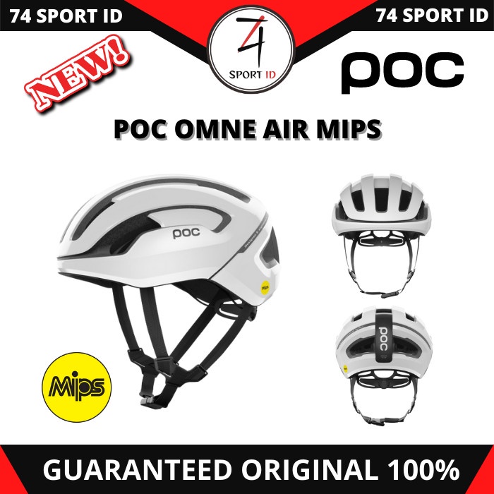 helm sepeda POC OMNE AIR MIPS HYDROGEN WHITE SIZE M L ORIGINAL