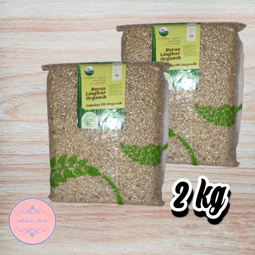 

Beras Organik Pandan Wangi Coklat Pecah Kulit Lingkar Organik 2 Kg