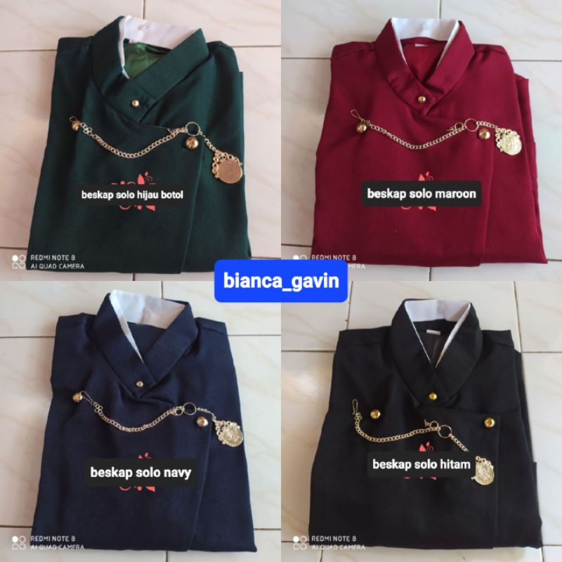 Beskap Jawa Solo / Beskap Bapak / Beskap Among Tamu / Beskap Manggolo