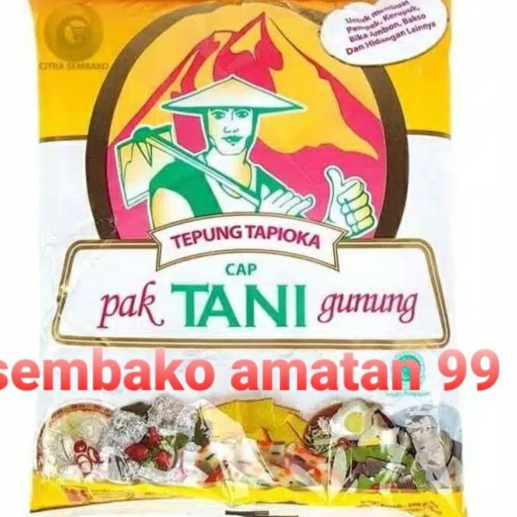 

Proses sekarang--Tepung Tapioca Cap Pak Tani Gunung Dus Kemasan 500 Gram Tepung Sagu Tani Tapoica Flour Isi 20 Pcs