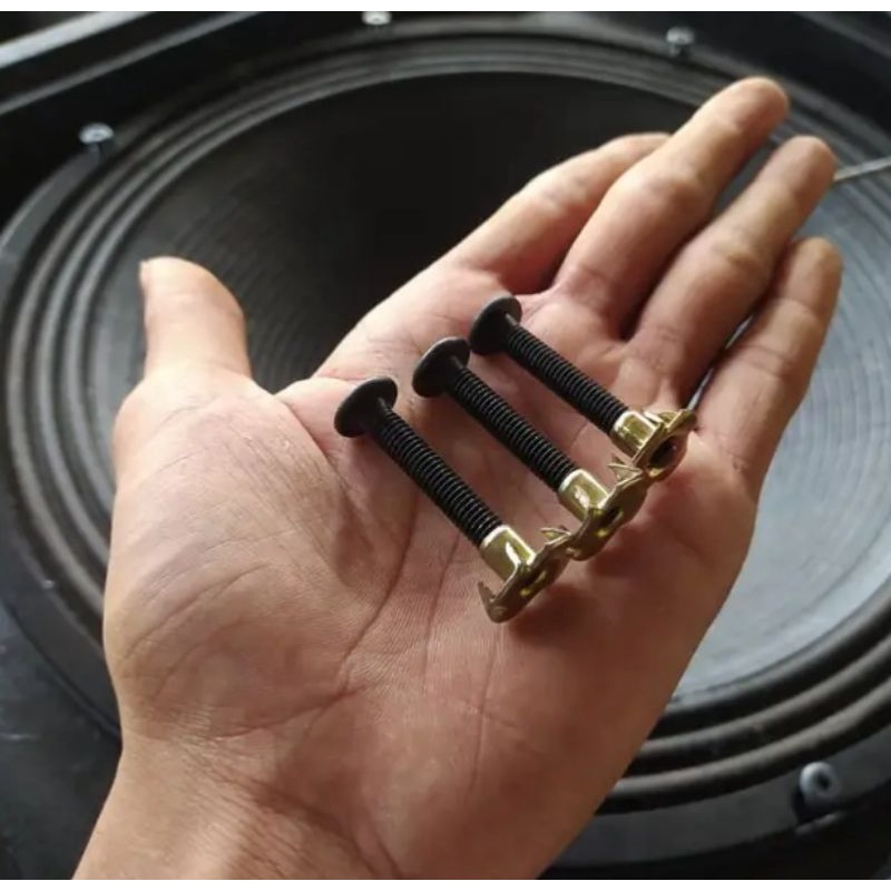 Baut cakar speaker m6 cocok untuk spiker 15 18 inch panjang 4cm full drat