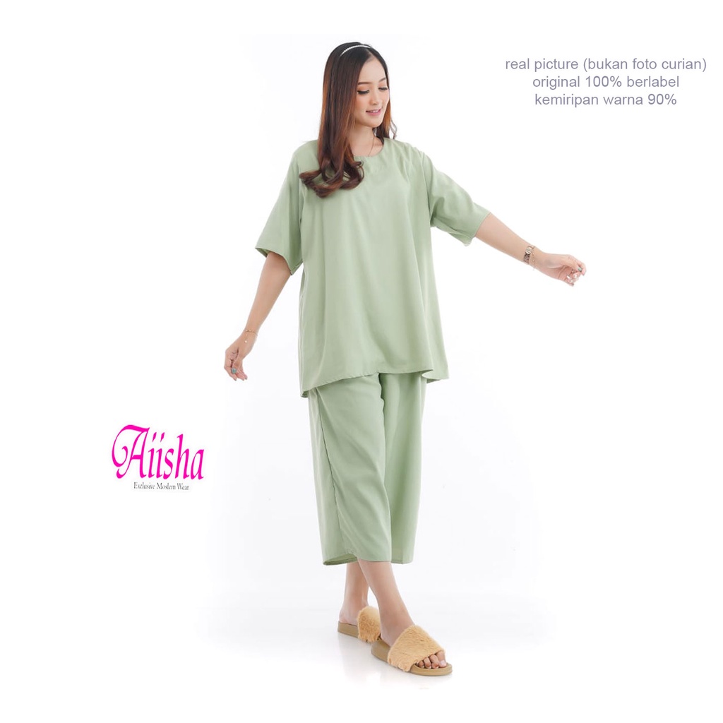 BIG SIZE LD 120-140 l BAJU TIDUR AVELA ONE SET JUMBO  l PIYAMA WANITA BIG SIZE