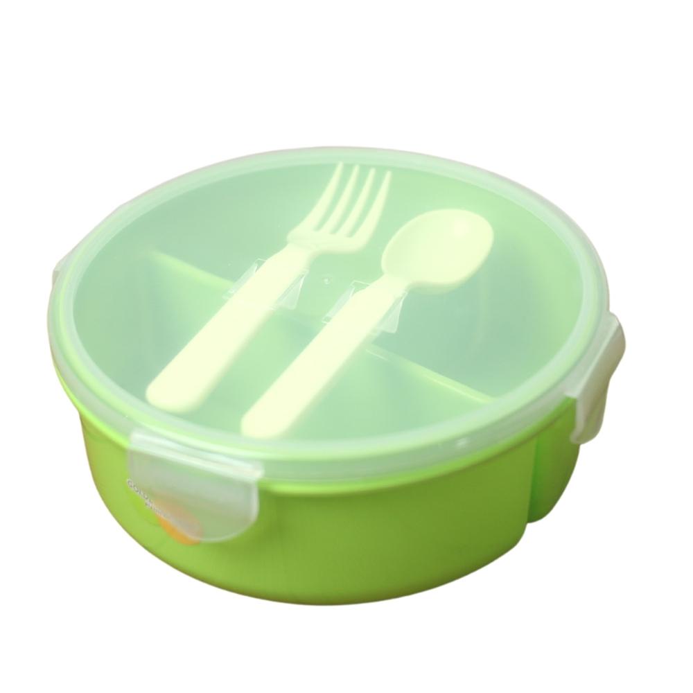 Tempat Nasi Kotak Bulat Hijau TNKB-1131 / Lunch Box
