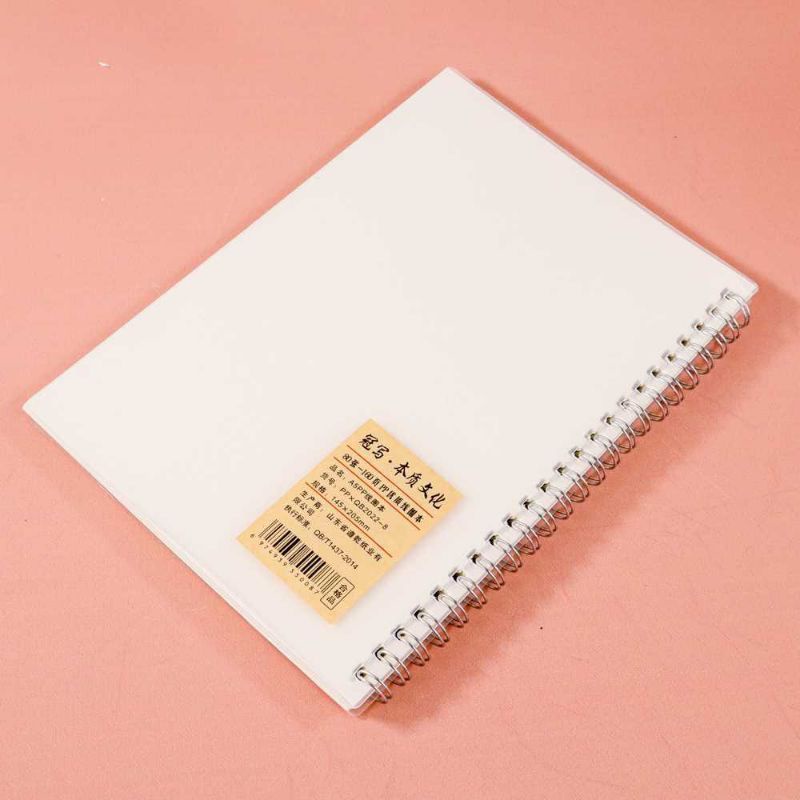 

Buku Binder A5 Ring Polos Transparan Buku Catatan Spiral