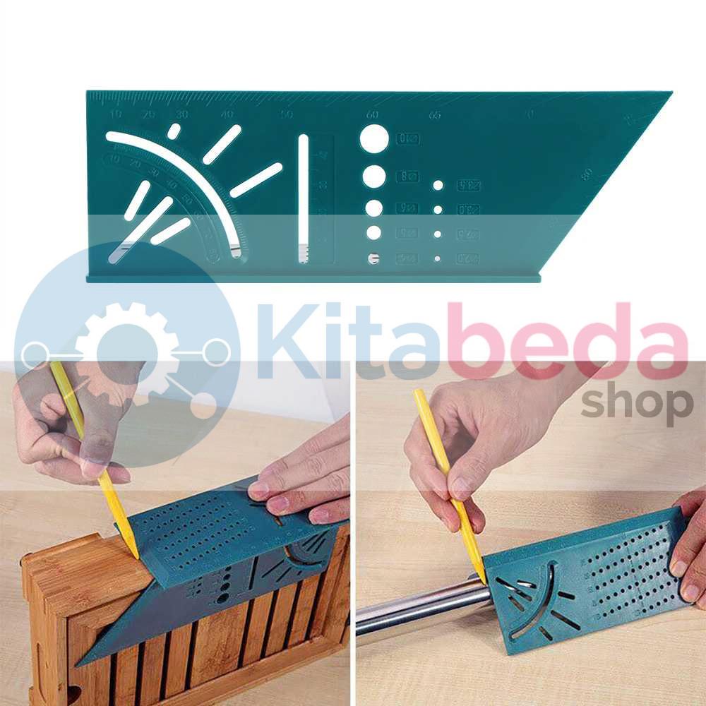 

Penggaris Mark Line Gauge T-Type Ruler 90 Degree KB3129 [Hijau]