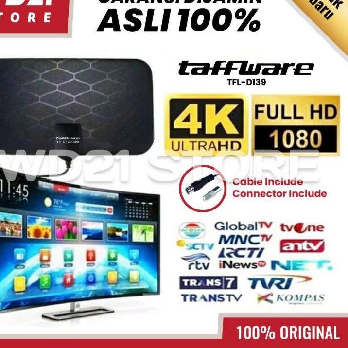Harga Bersahabat [100% ORIGINAL] ANTENA TV DIGITAL TAFFWARE INDOOR