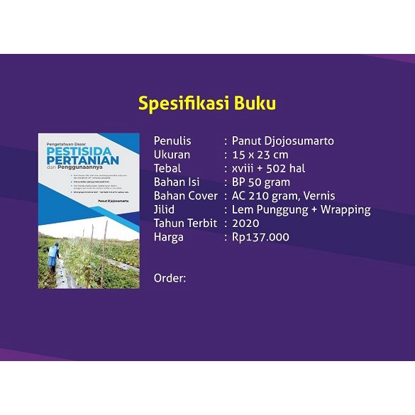 Baru Buku Pengetahuan Dasar Pestisida Pertanian dan Penggunaannya +m: