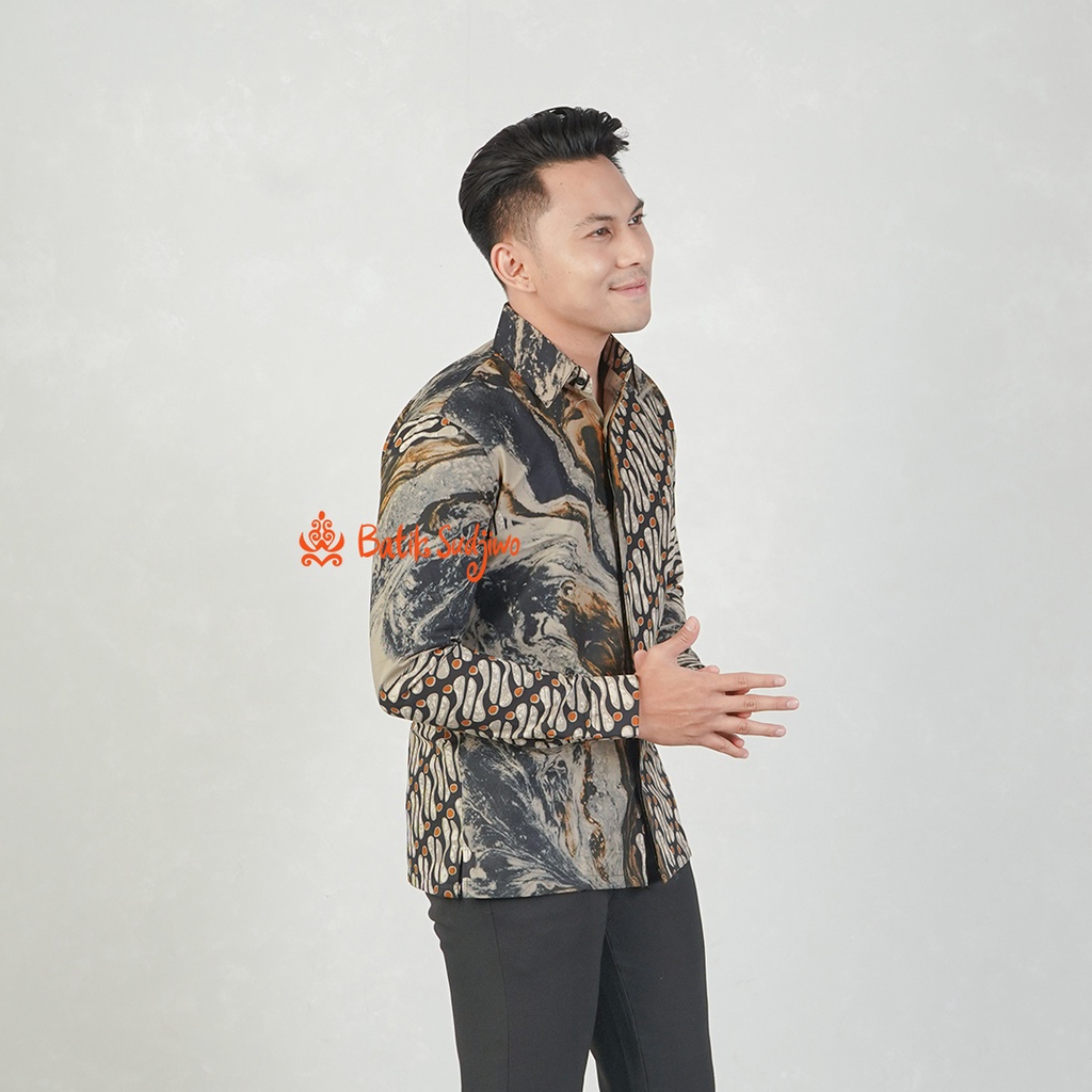 Kemeja Batik Lengan Panjang Formal Eksklusif Modern 1107
