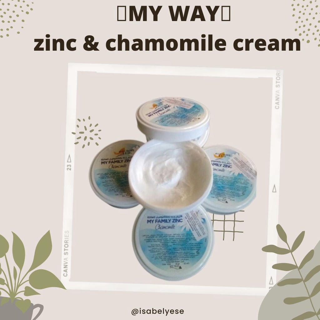 ❤✔ My Way My Family zinc dan Chamomile Cream || My Way My Family zinc dan Chamomile Cream || asli pr