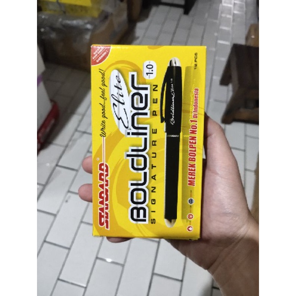 

Ballpoint/Pulpen Standard BoldLiner Elite 1mm