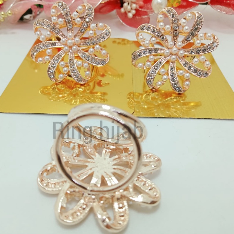 Cincin/ Ring Hijab Tiga Jurai  by TokoPelangiNicer Pusat Grosir Ecer Aksesoris Wanita