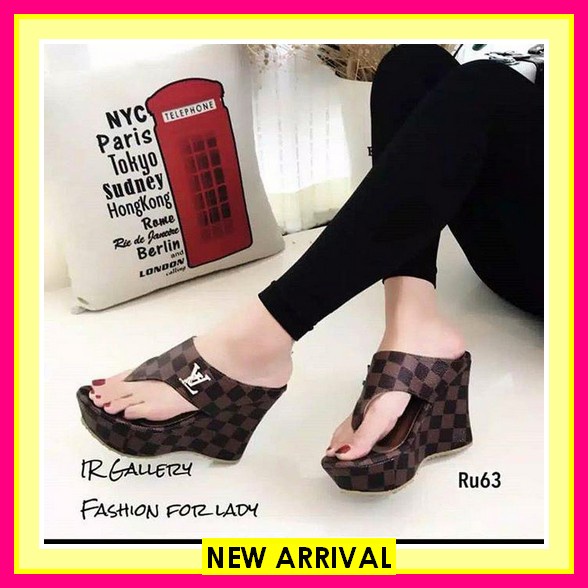 Sendal Sofia Terbaru Wedges Import Premium Nyaman Pesta Wedges Wanita Casual Sendal Tali Cewek Cod(B