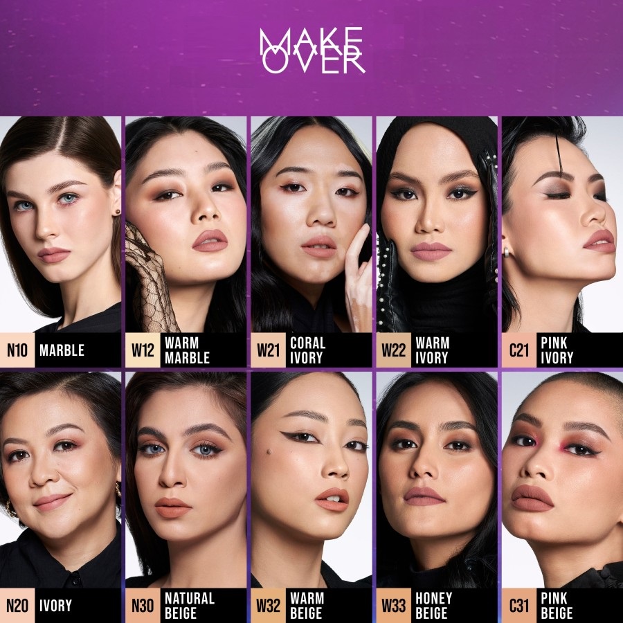 ★ BB ★ MAKE OVER Powerstay Demi Matte Cover Cushion 15gr