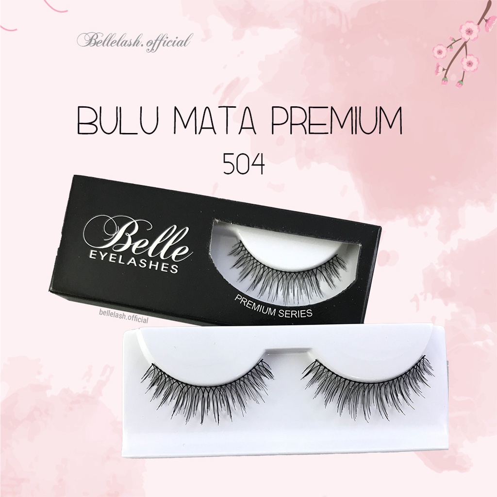 504 Bulu Mata Palsu Handmade Natural False Eyelash Eye Lashes Belle Eyelashes Premium Series