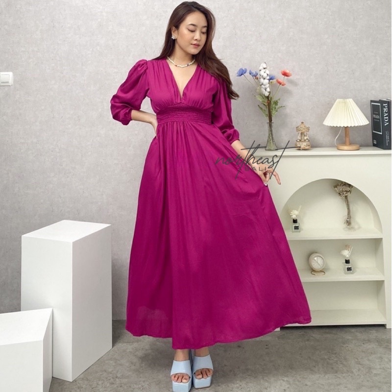 NORTHEAST BALI | KIRANNA MAXI DRESS | HIJAB FRIENDLY | RAYON | SUMMER BEACH PARTY