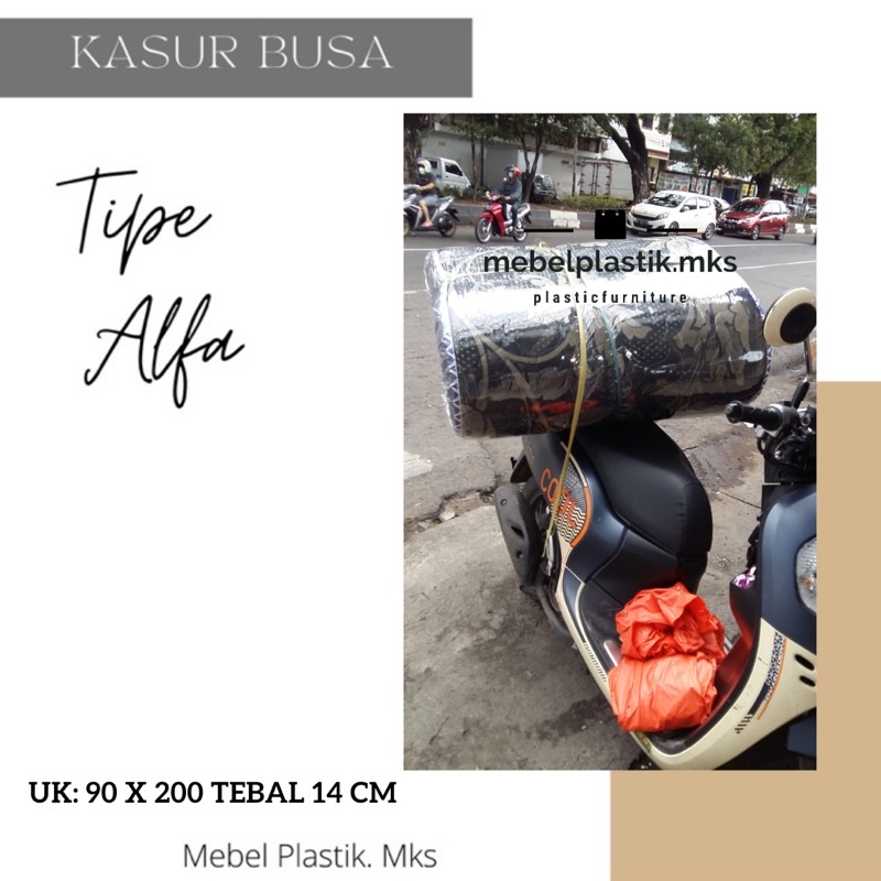 Kasur Busa 90x200 Alfa Kingdom Single bed/ Kasur Kos Ketebalan 14/18/20 cm