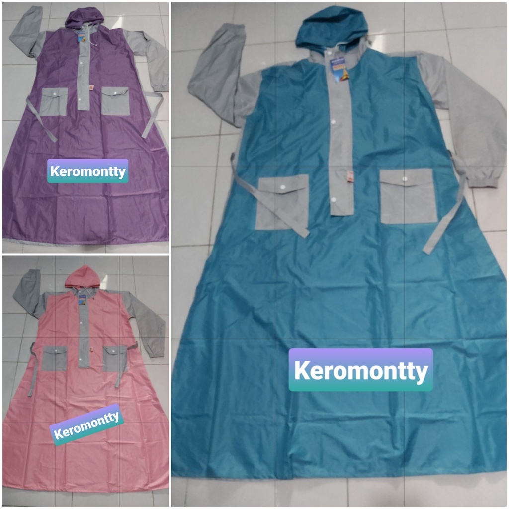 JAS HUJAN GAMIS/JAS HUJAN HIJAB/JAS HUJAN ROK DEWASA NASIONAL