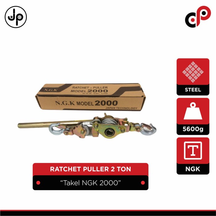 Treker Ratchet Puller Penarik Kabel Sling Ngk 2000 (Ratchet Puller Only)