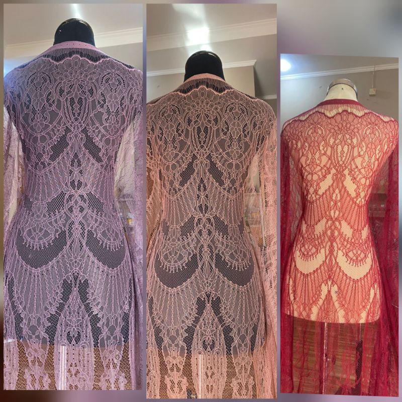 SEMI PRANCIS, SANTILI, KAIN KEBAYA, BRUKAT SANTILI, BROKAT KATUN HALUS, BROKAT KORNELI