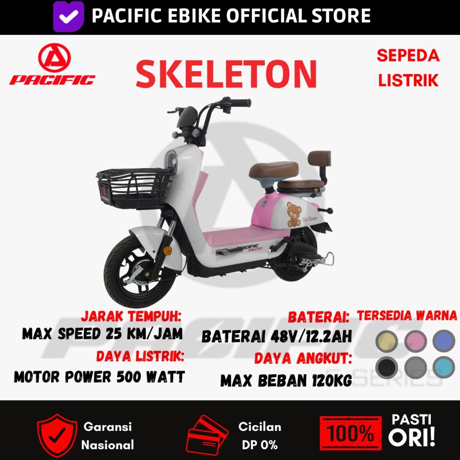 Sepeda Listrik Pacific Skeleton By Pacific Exotic