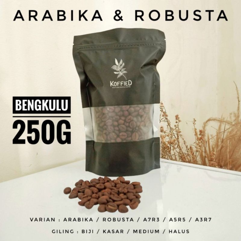 

Kopi Roasted Bean BENGKULU ARABIKA ROBUSTA Bengkulu 250g
