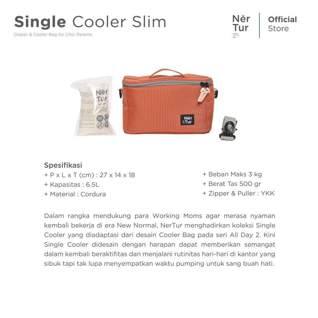 Nertur - Single Cooler Slim / Tas Penyimpanan ASIP