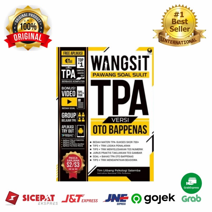 

✨COD✨ Buku Wangsit Pawang Soal Sulit Tpa Oto Bappenas