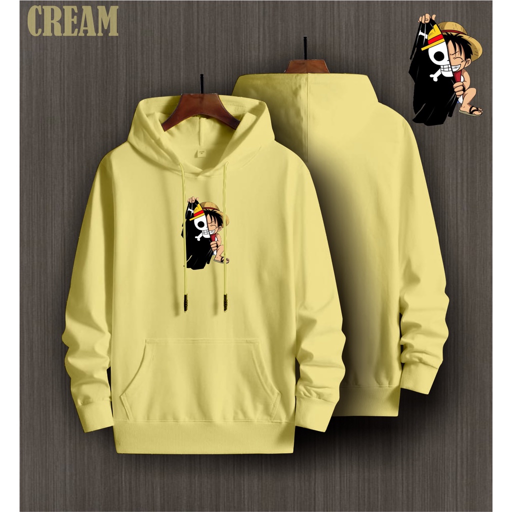 Jaket Hoodie Anime One Piece Luffy / Sweater Anime OnePiece