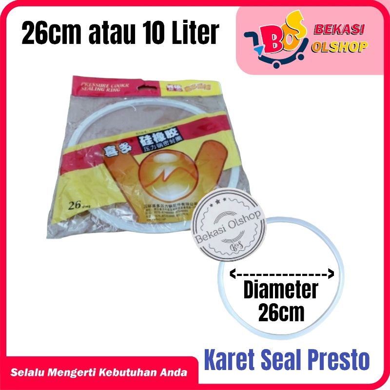 KARET SEAL TUTUP PANCI PRESTO UKURAN 26CM / 10 LITER