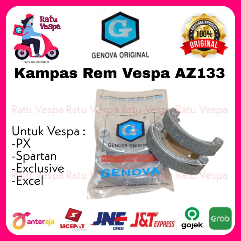 Kampas Rem Vespa PX Spartan Exclusive Excel AZ133 import GENOVA
