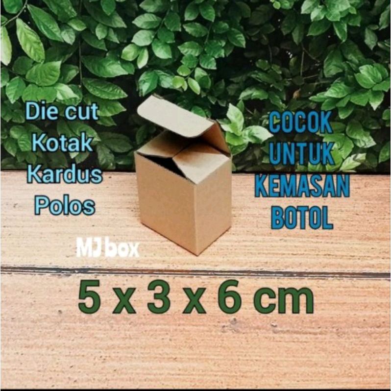 

kardus karton uk, 5x3x6 cm.. box corrugated die cut untuk packing botol dll.