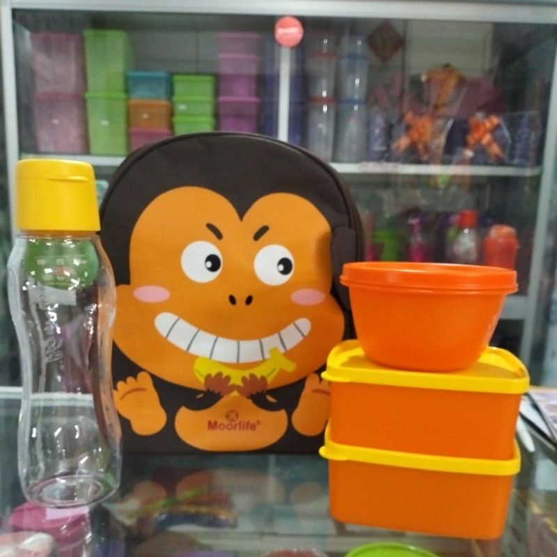 Moorlife Funimal Monkey/Lunchbox Anak/Promo