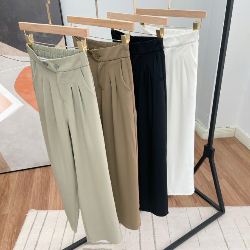 Josie pants E05-Loose pants Trousers wanita-celana kulot-culotte HW