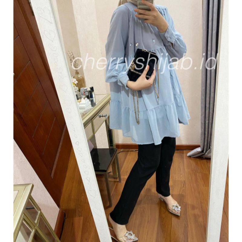 Vinie Blouse | jamia blouse  | Cherryshijab.id | wisye.id (Ready lgsg Kirim)