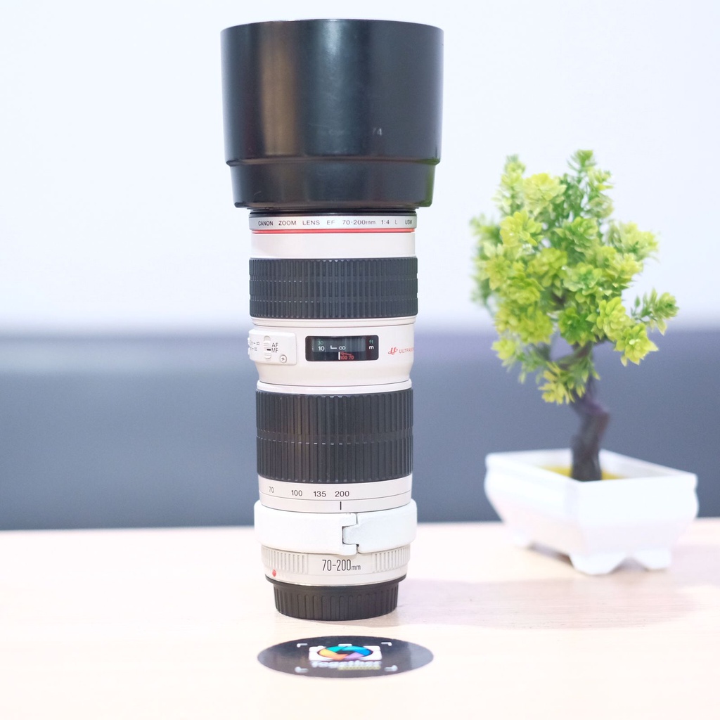 lensa telle canon 70-200mm f4 usm for canon second mulus siap tempur