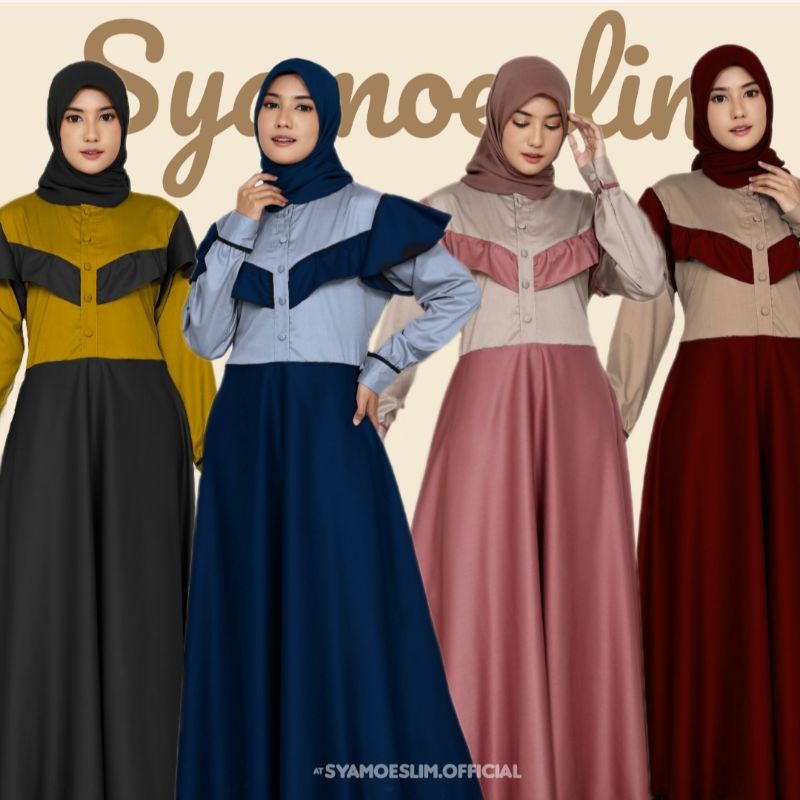 AMANDA DRESS - gamis terbaru | fashion wanita muslim 2022