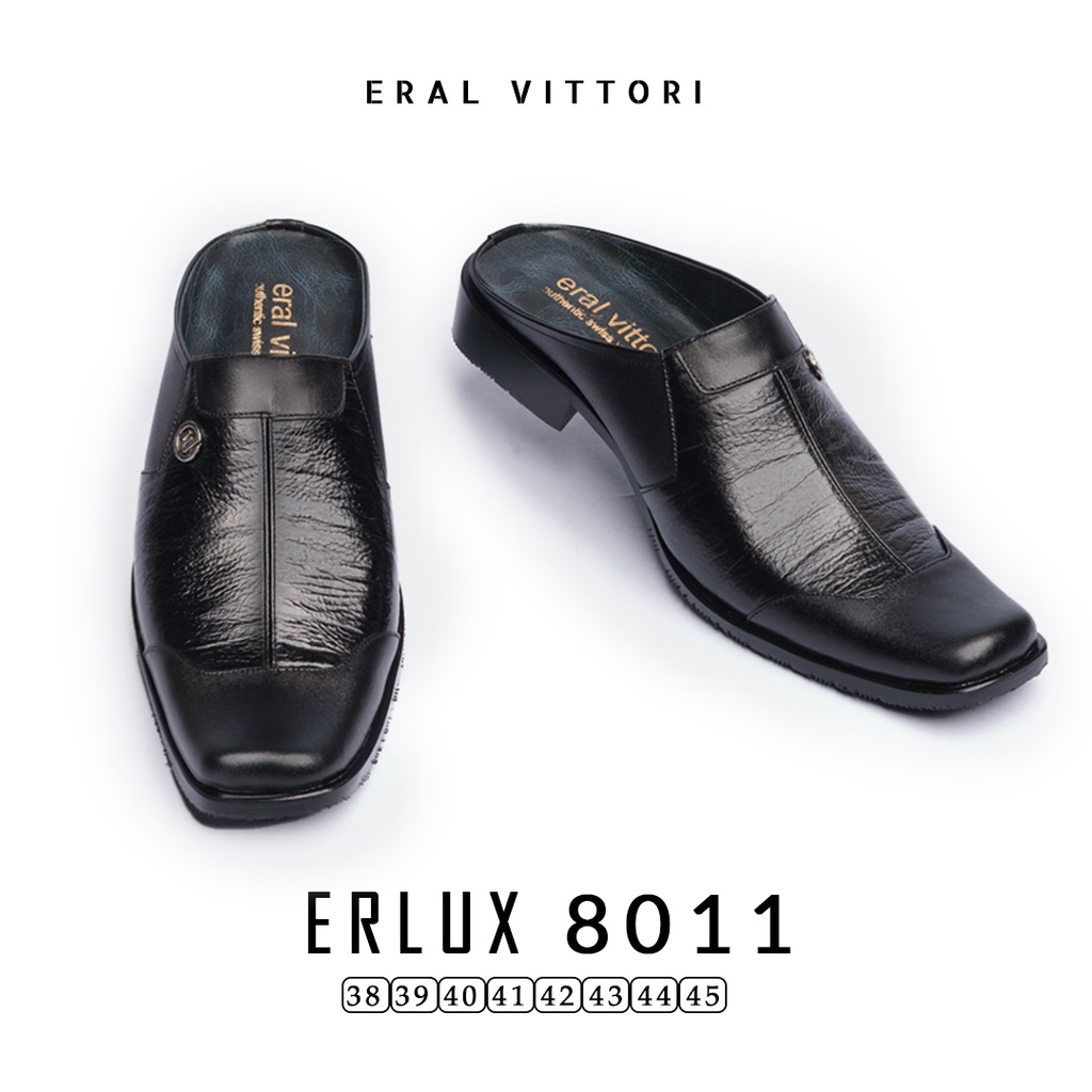 Eral Vittori - Erlux 8011 Sepatu Sandal Pria Kulit Bustong